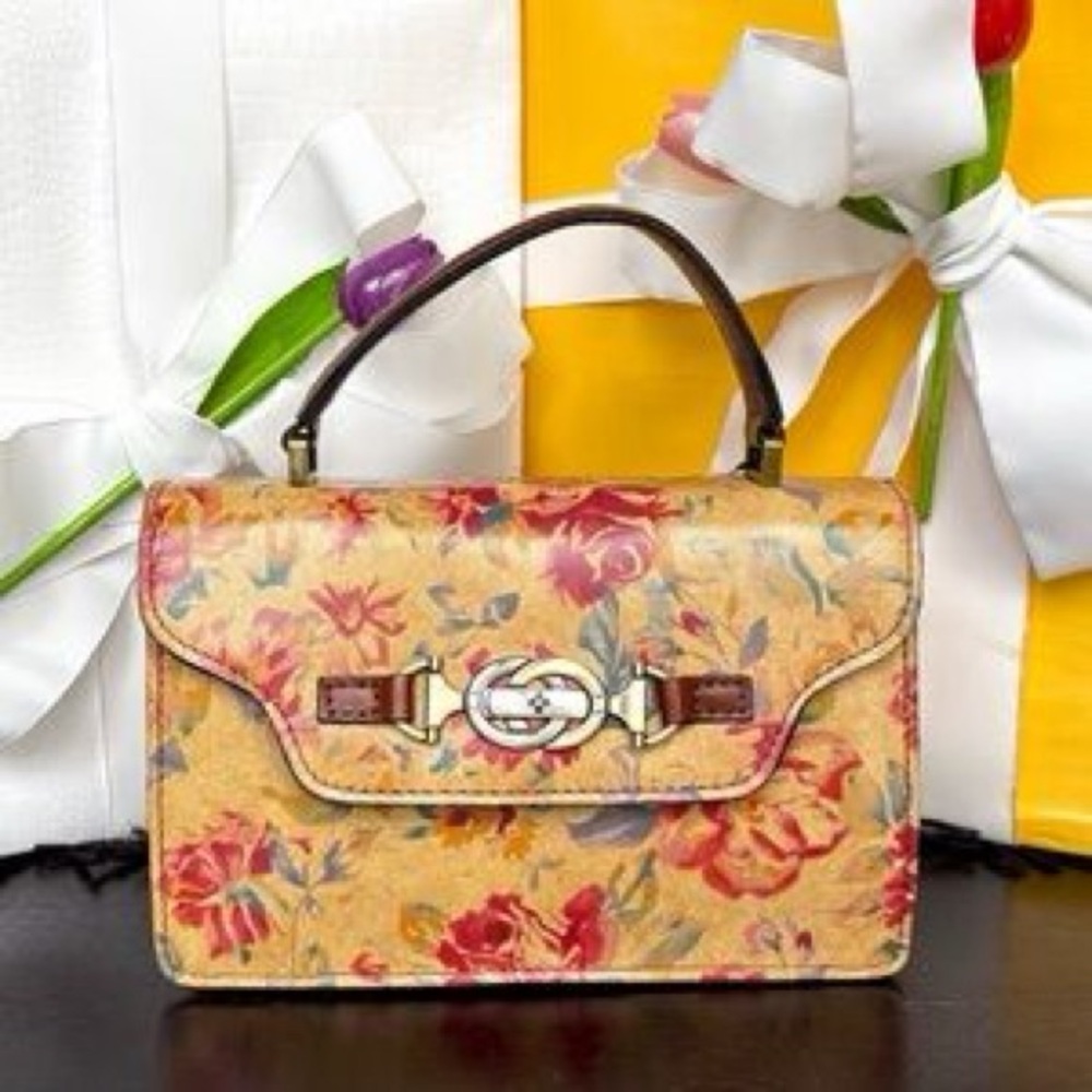Patricia Nash Porcili Top-Handle Crossbody Bag in a Floral Pattern